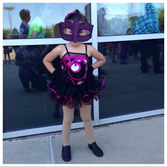 Custom Pink & Sliver Sparkling Dancing Costume - Picture 8 of 8